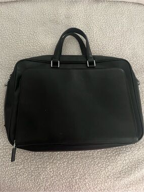 Prada Black Laptop Briefcase with Top Handles